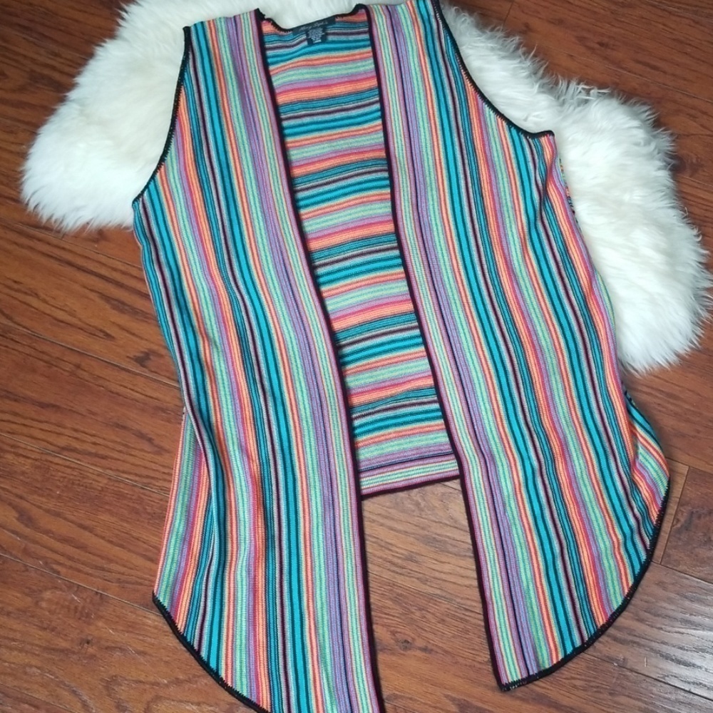 Mary Sophia Multicolored Sweater Vest
